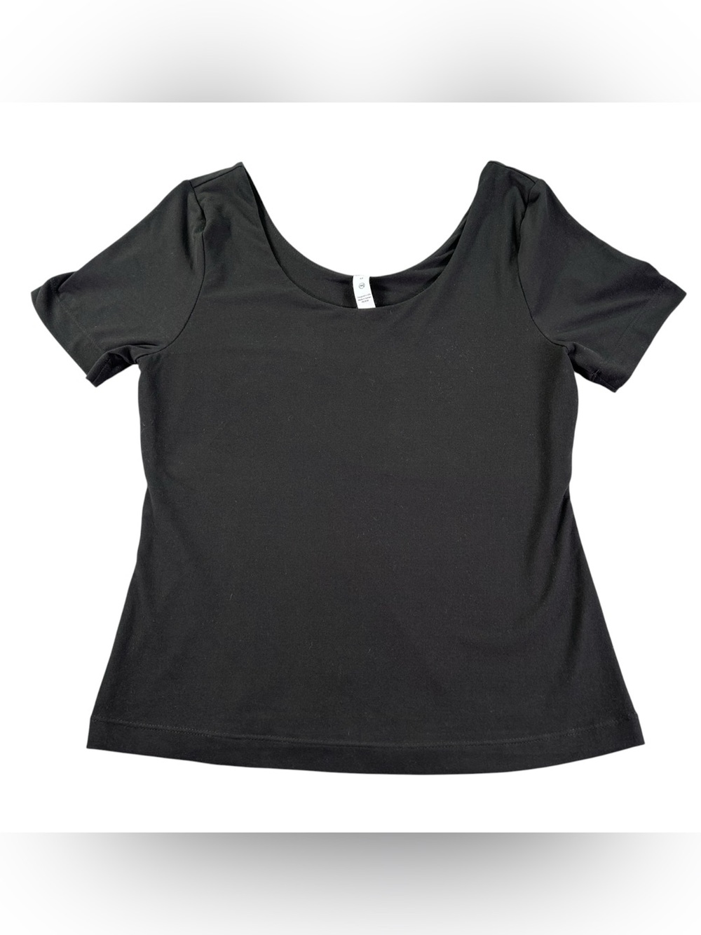 Rae Mode Butter Soft Top Women’s M Black Recycled Stretch Athleisure Tee